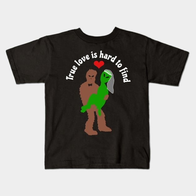 True Love Is Hard To Find Kids T-Shirt by faiiryliite